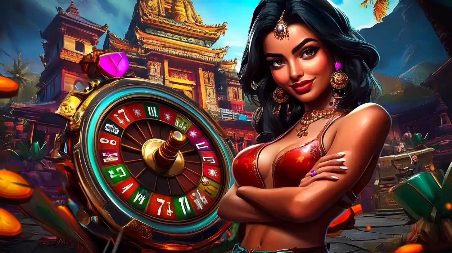 Fiery hell-themed slot machine with skull symbols and lava background.
                        